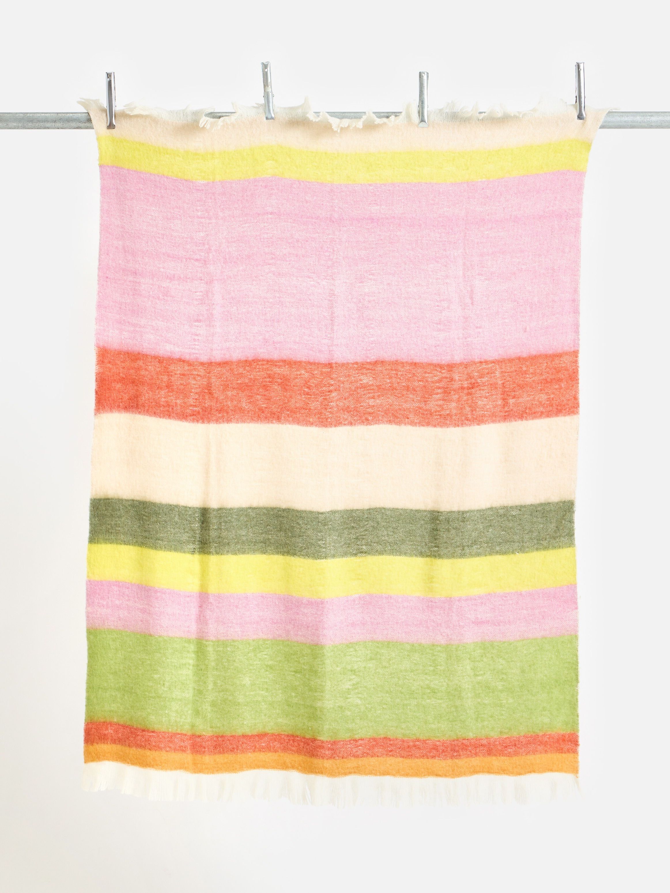 Multicoloured Striped Cosy Throw | Oliver Bonas