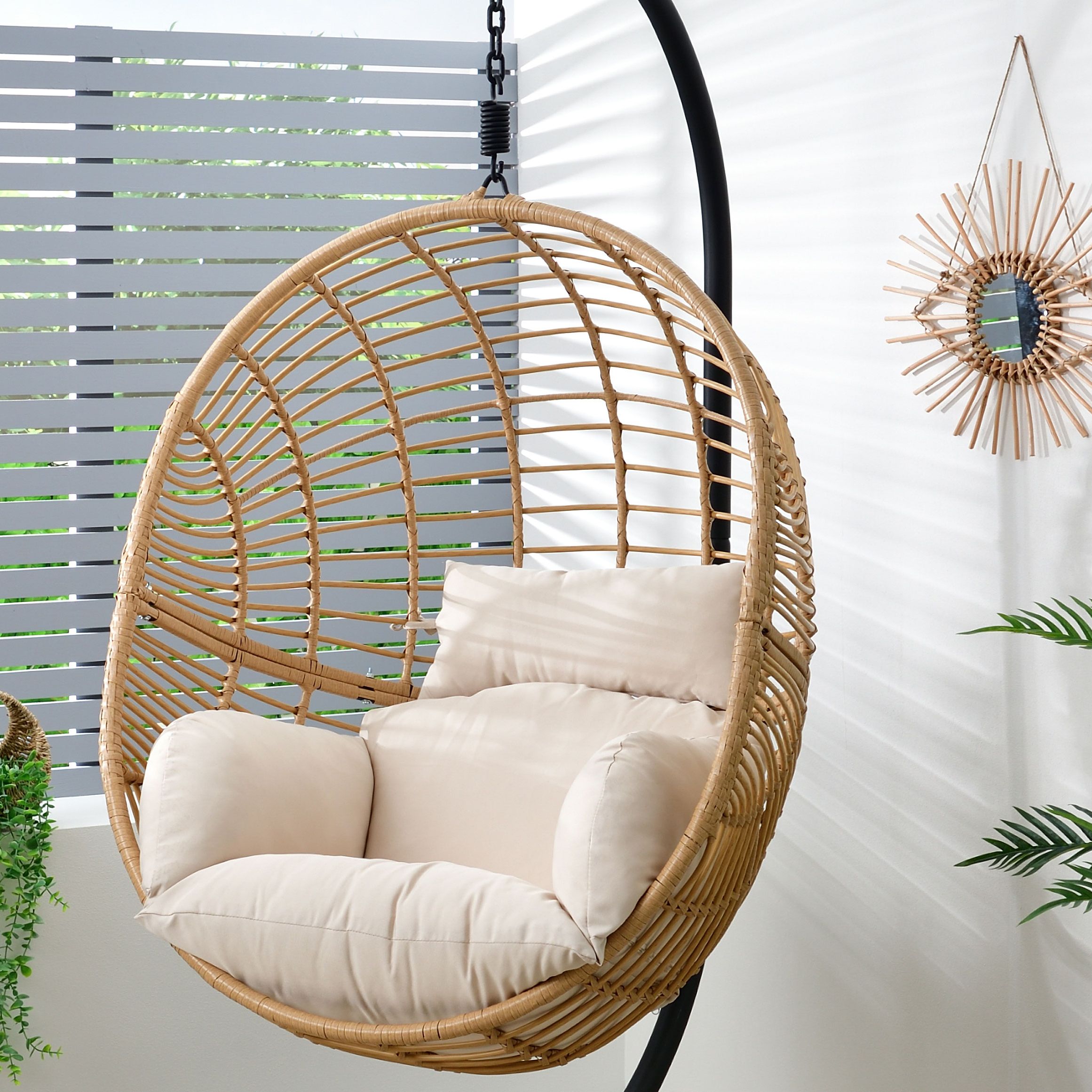 Egg Chair Garden Swing Seat B And Q B&M Hanging Egg Chairs Are 