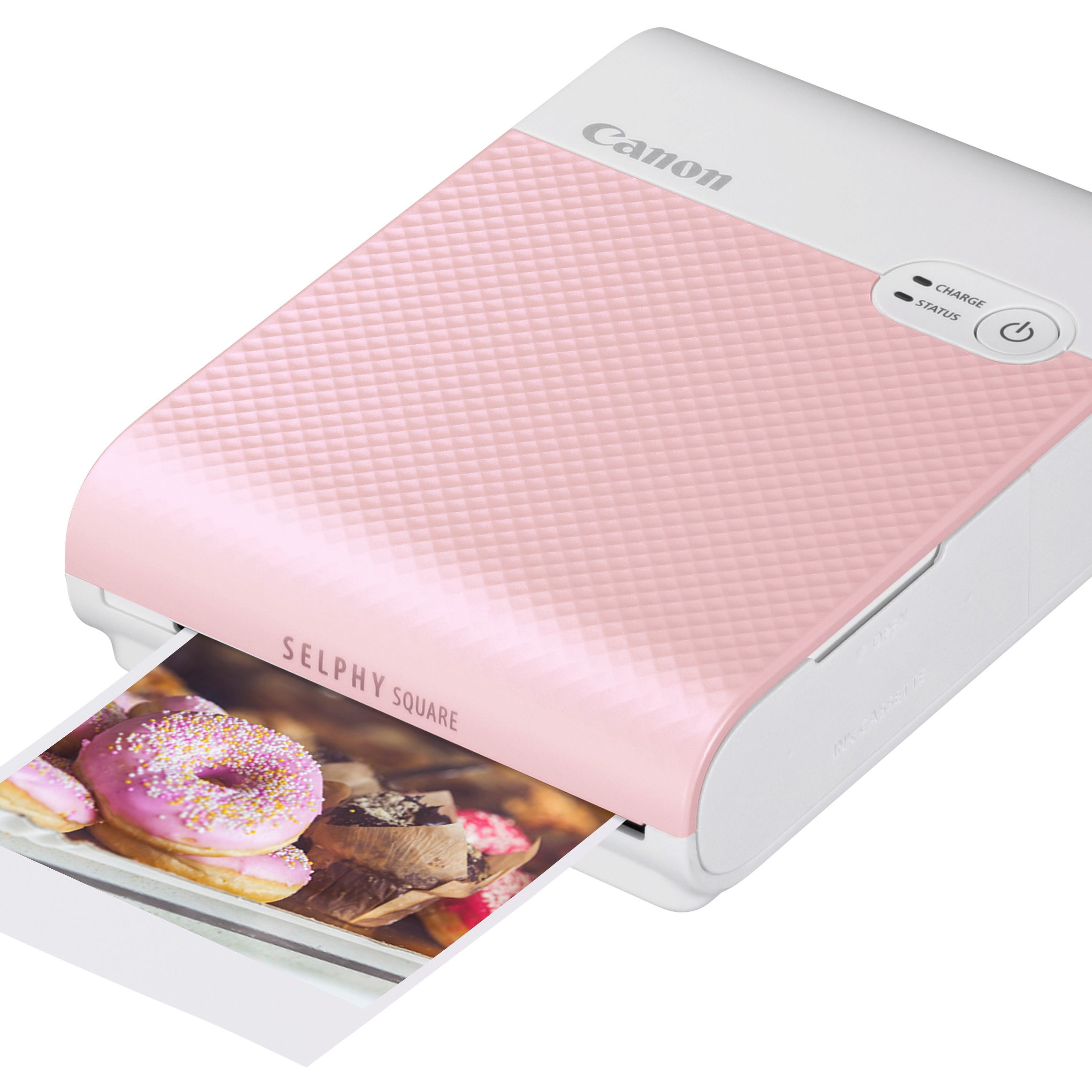 Canon SELPHY SQUARE QX10 ピンク Canon SELPHY QX10 Portable Square Photo Printer for iPhone or