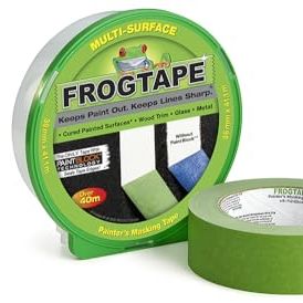 Frog Tape Green Multi Surface Painters Masking Tape, Indoor Painting and Decorating for Sharp Lines and No Paint Bleed 36mm X 41.1m