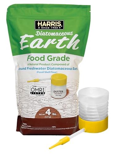 Harris Diatomaceous Earth Food Grade, 4lb With Powder Duster Included in the Bag