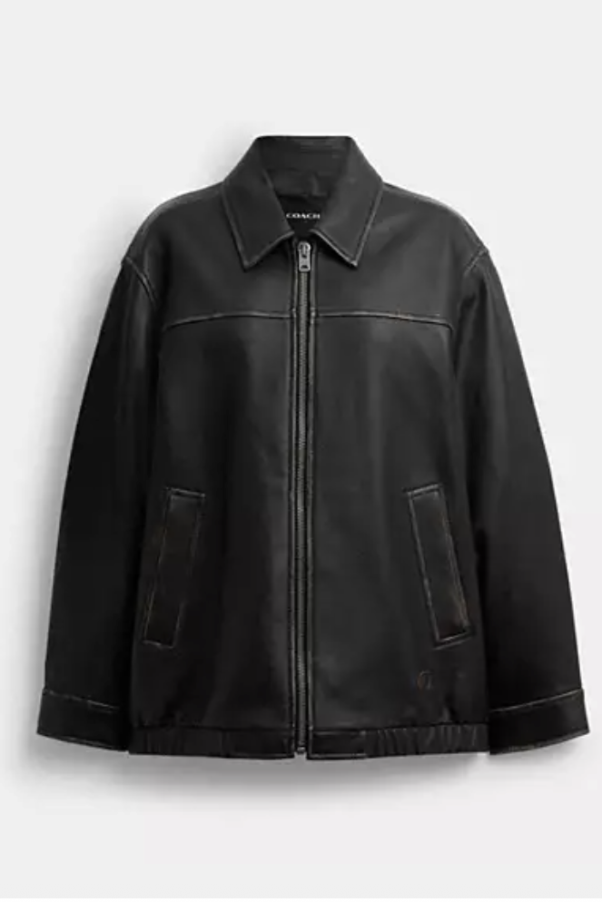Coach, Loved Oversized Leather Jacket