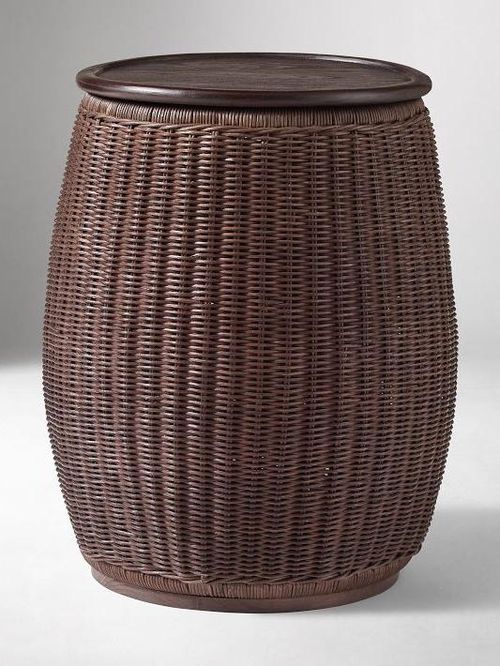Aydan Rattan Storage Side Table