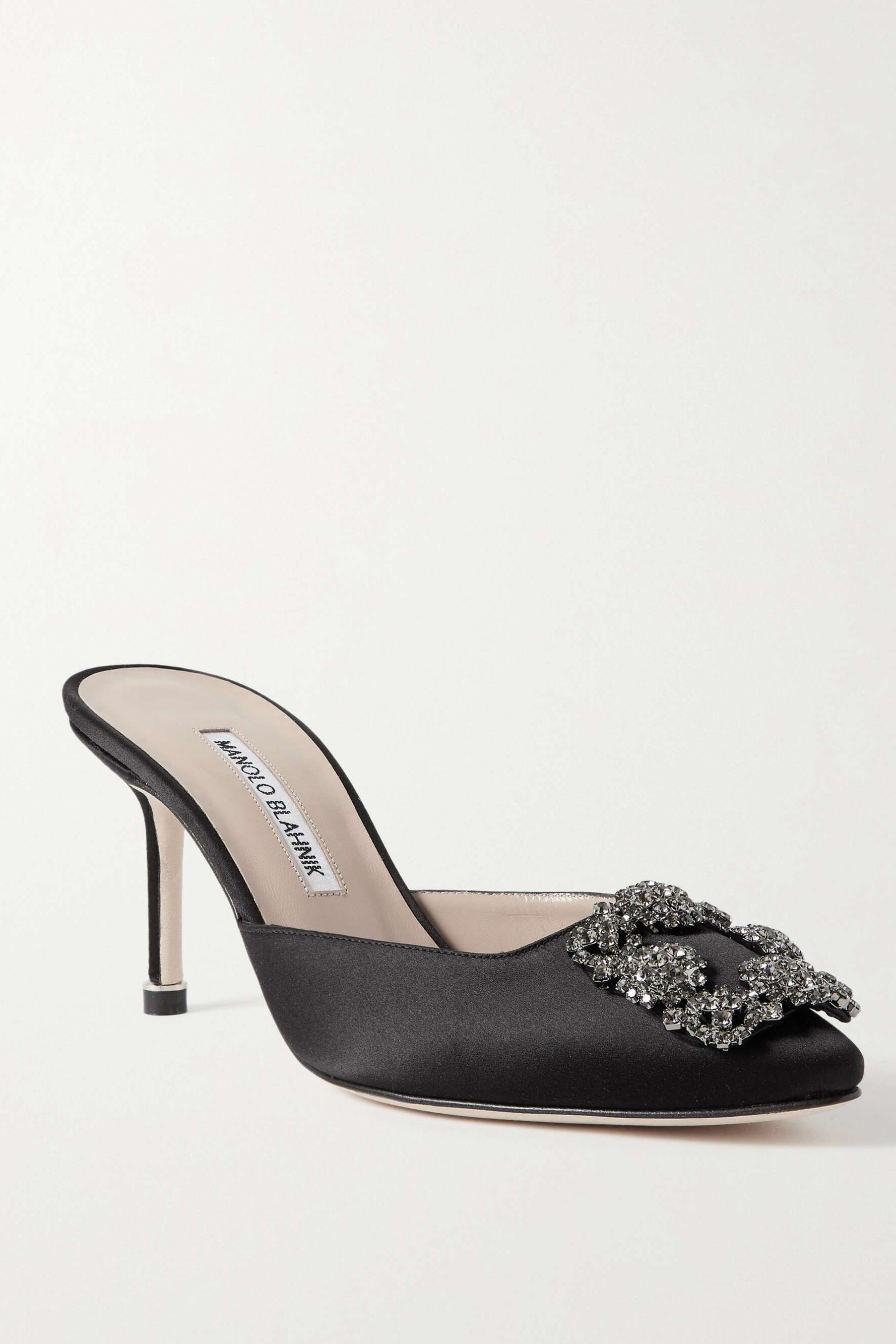 Hangisimu 70 Embellished Satin Mules