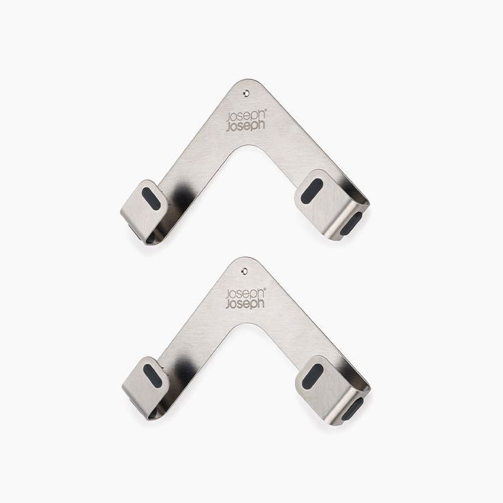 Space Pack of 2 Stainless-Steel Pan Lid Holders