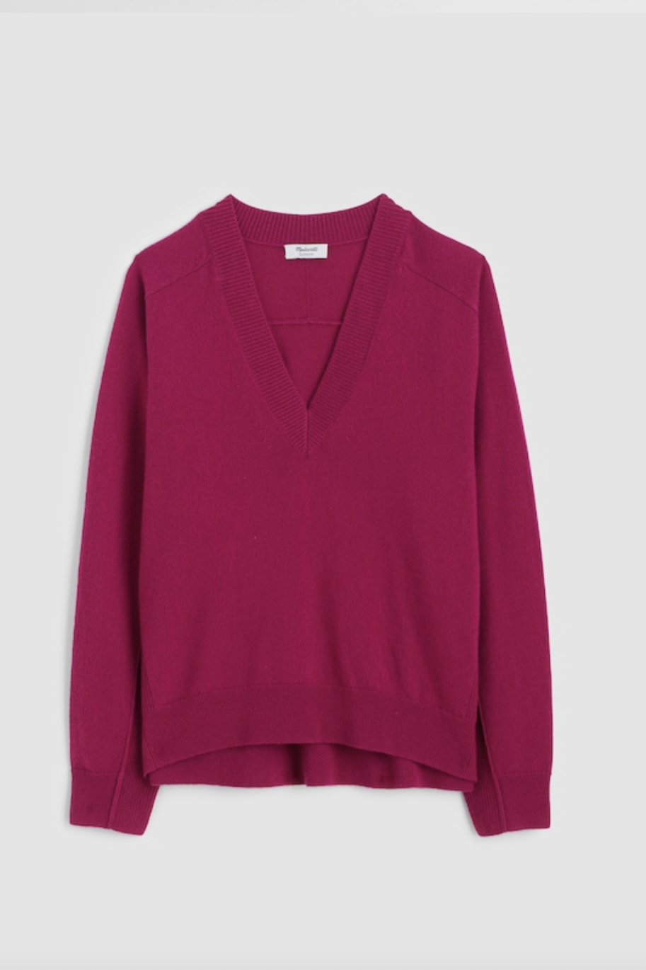 Madewell, Cashmere V-Neck Sweater