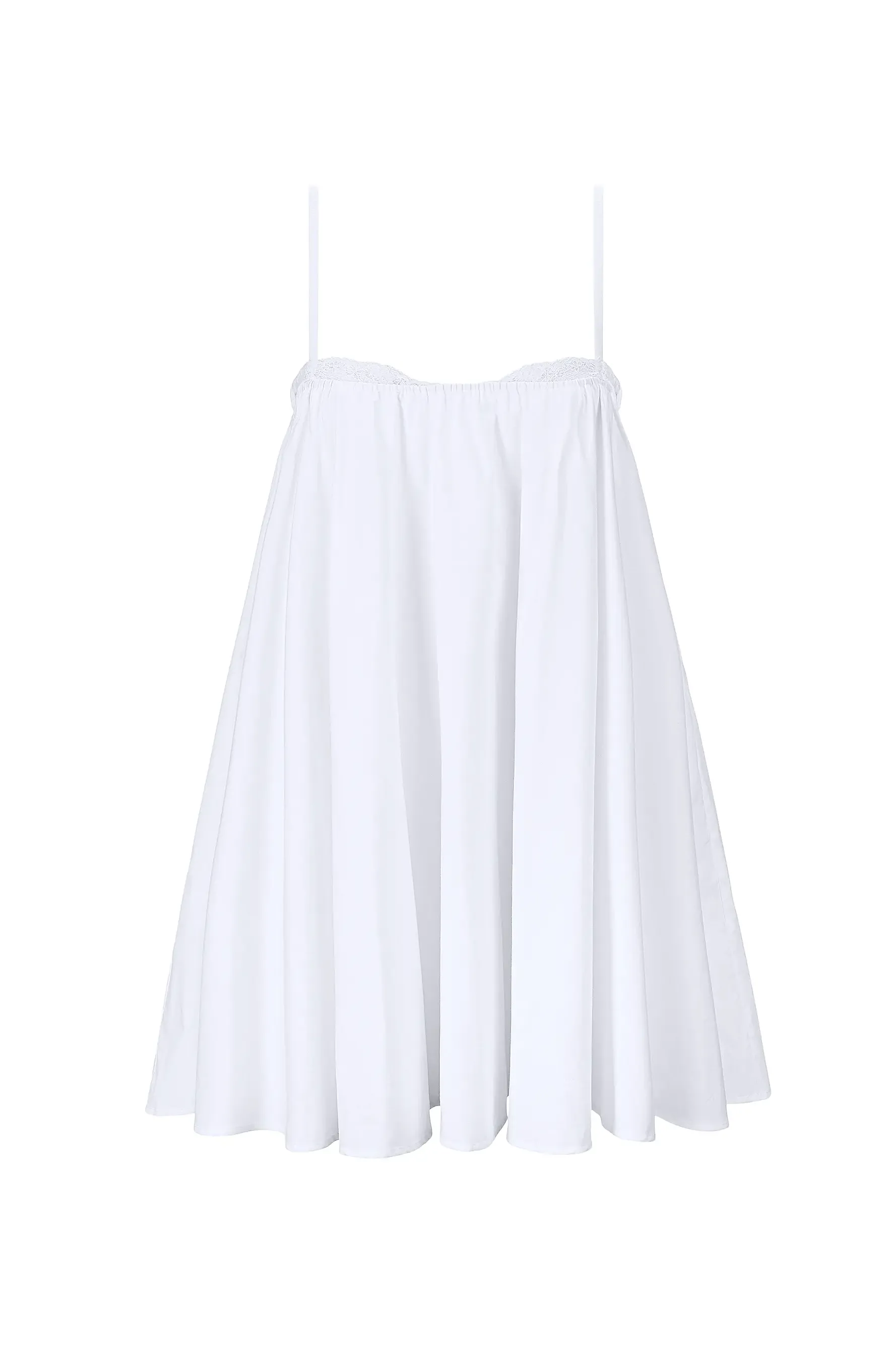 Cecily Stretch-Cotton Babydoll Minidress