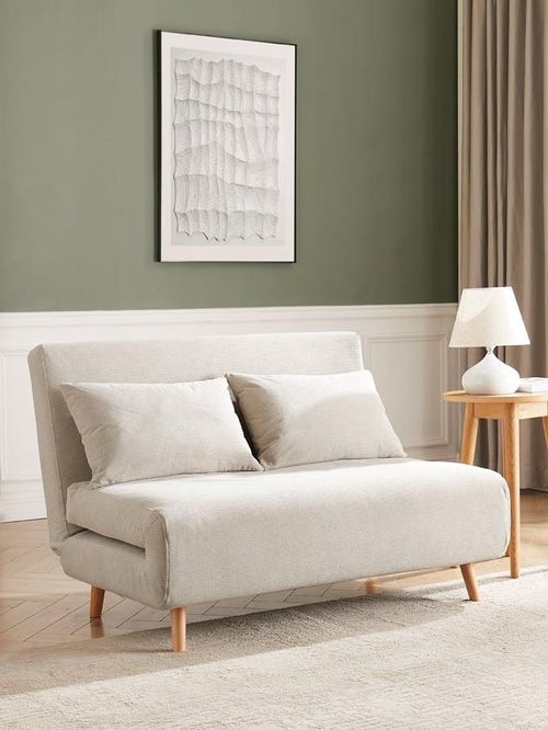 Seattle Double Click Clack Sofa Bed - Corduroy - Pebble
