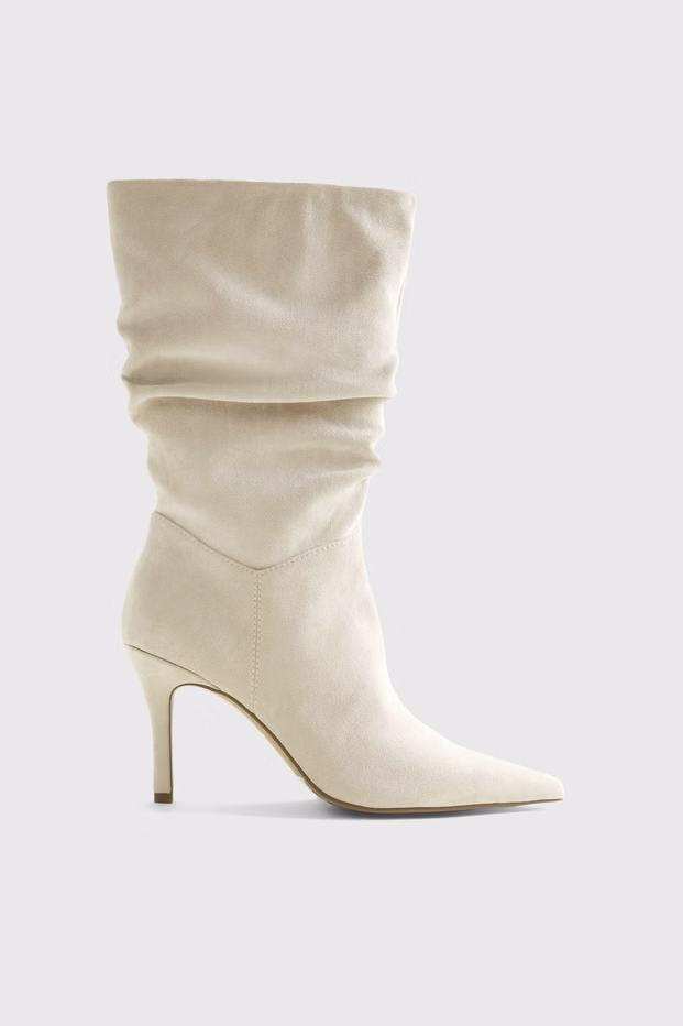 Abercrombie & Fitch, Vegan Suede Slouch Boots (Were $150)