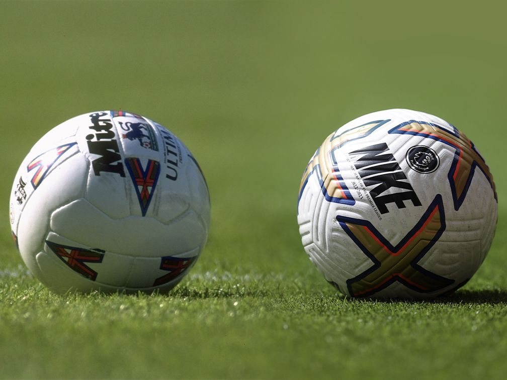 old yellow premier league ball