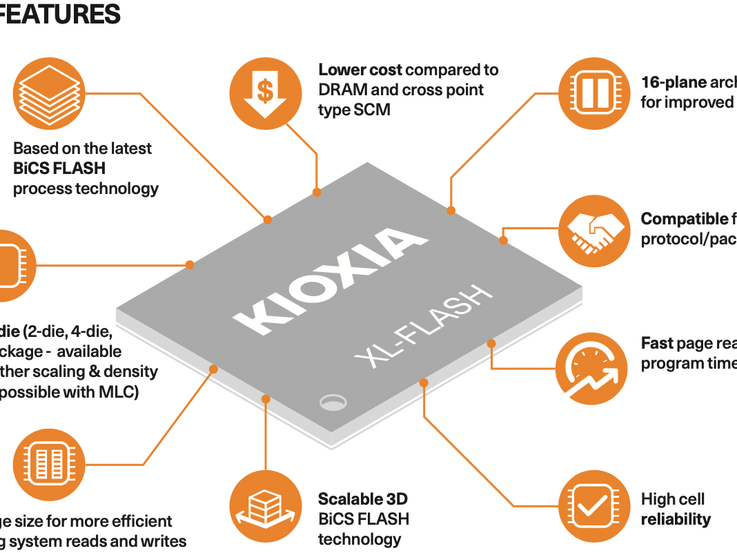 Kioxia Unveils 2nd Gen XL-Flash Storage Class Memory for Ultra