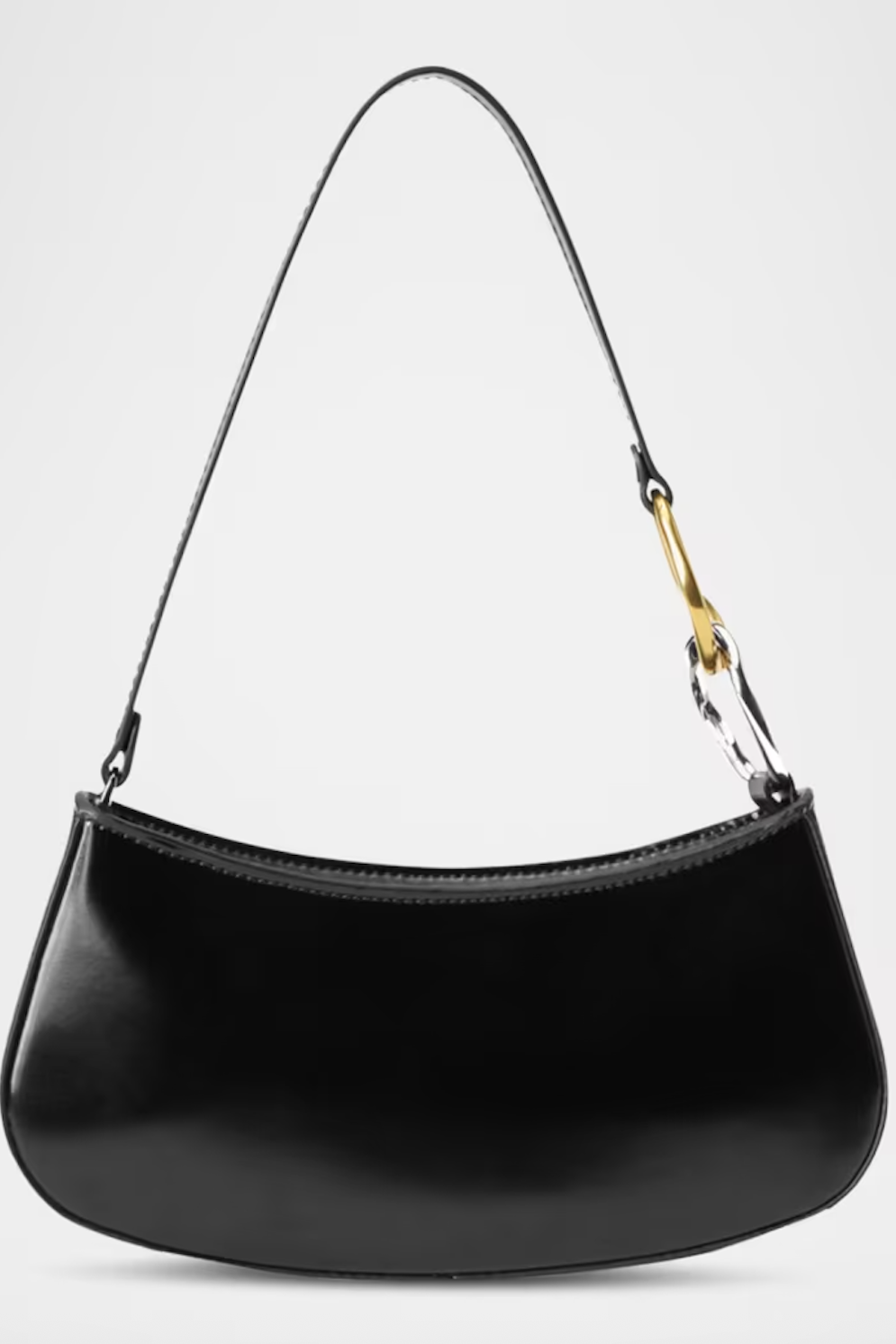 STAUD, Ollie Zip Leather Shoulder Bag