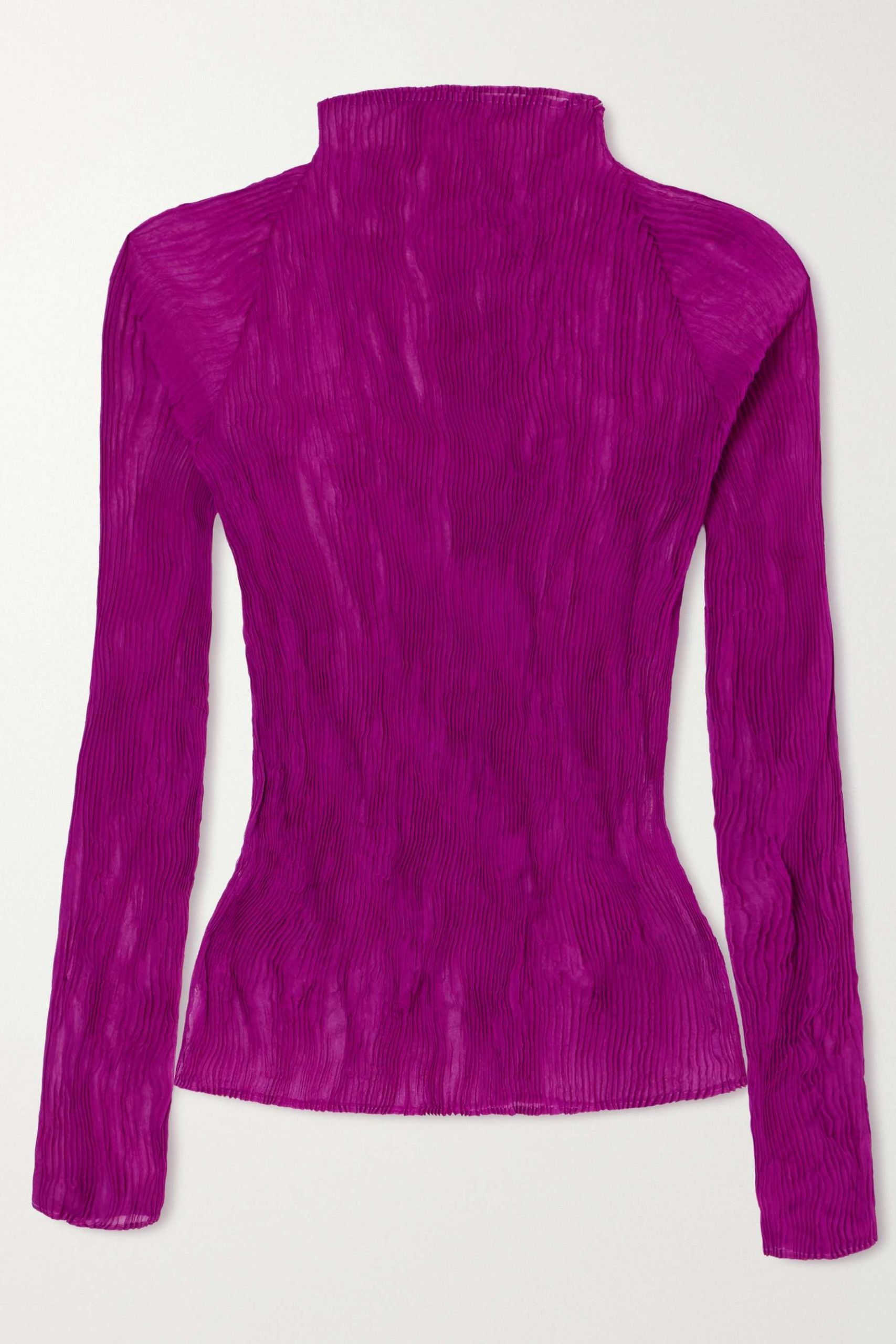 Twist Pliss&amp;eacute;-Chiffon Top