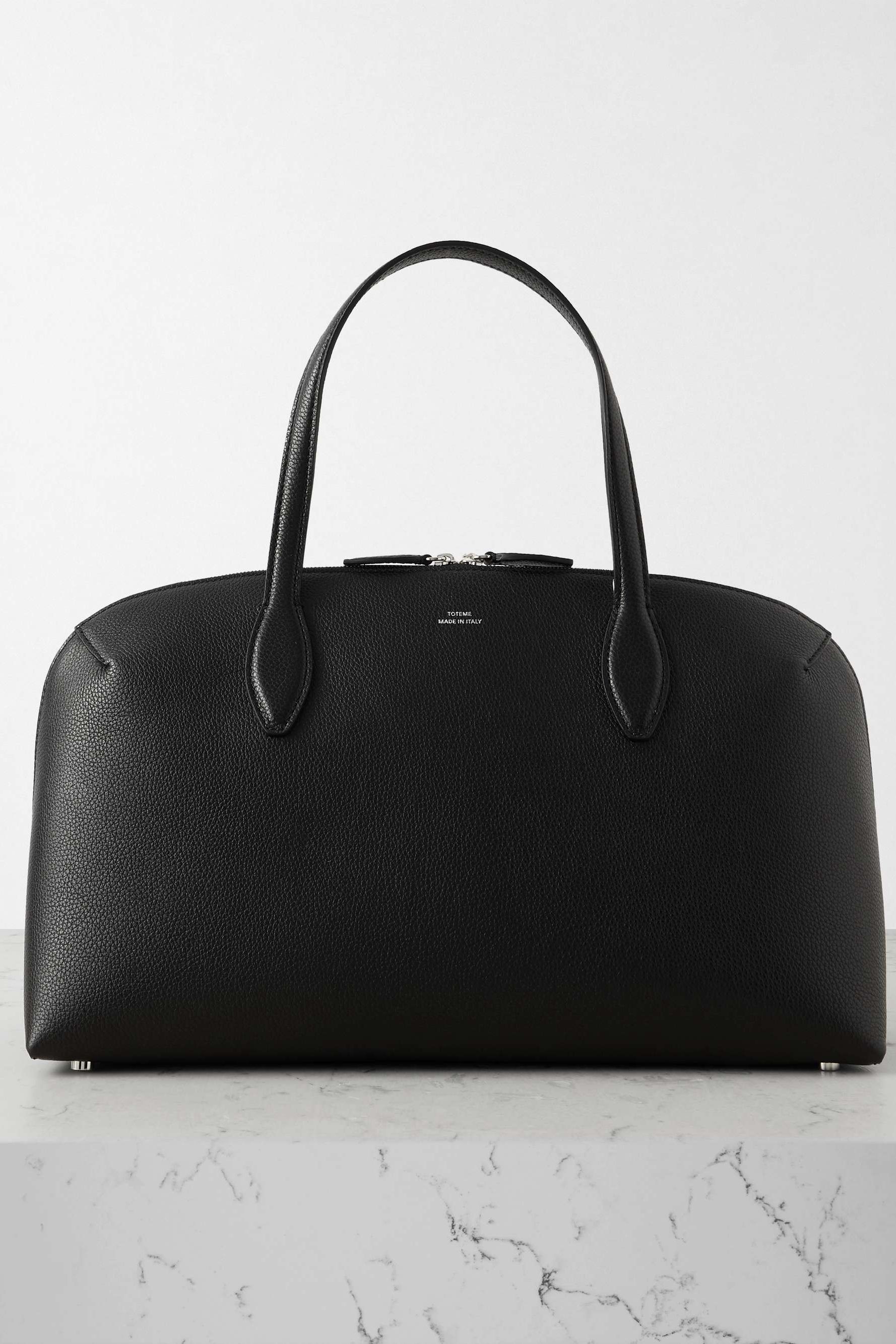 Textured-Leather Tote