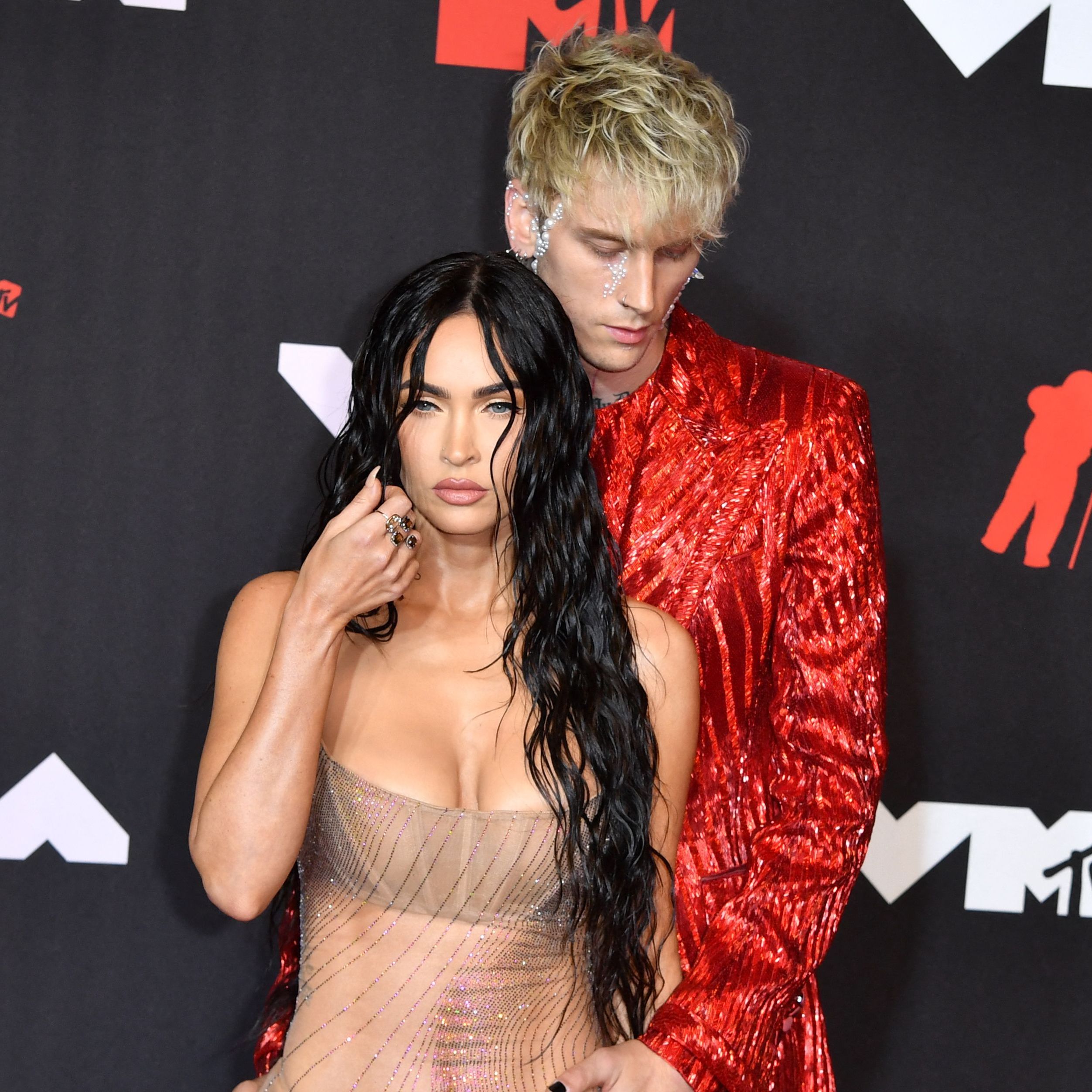 Megan Fox Stuns at the 2021 VMAs in a Naked Mugler Dress | Marie Claire