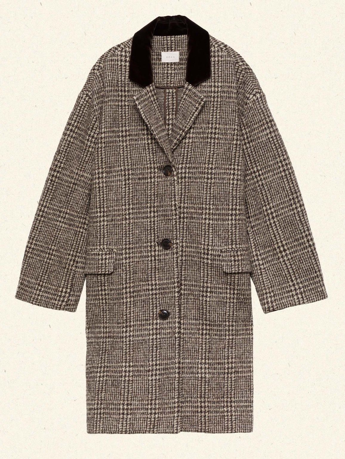DOEN, Dover Coat -- Lascelle Houndstooth Check