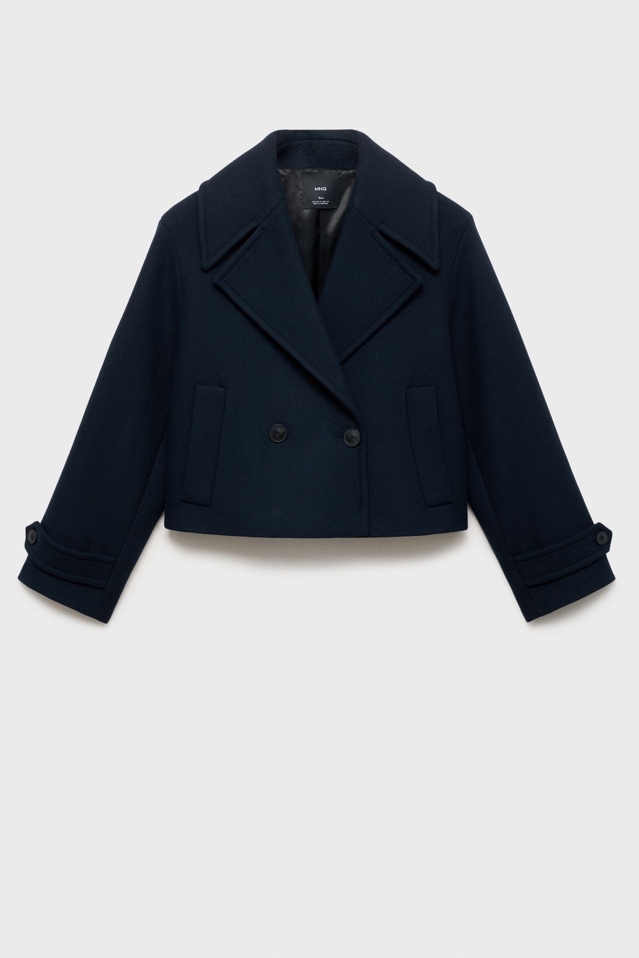 Wool-Blend Jacket With Maxi Lapels - Women | Mango Usa