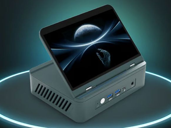 NUC-like Ryzen mini PC features a 4K flip-up touchscreen — Ryzen 9