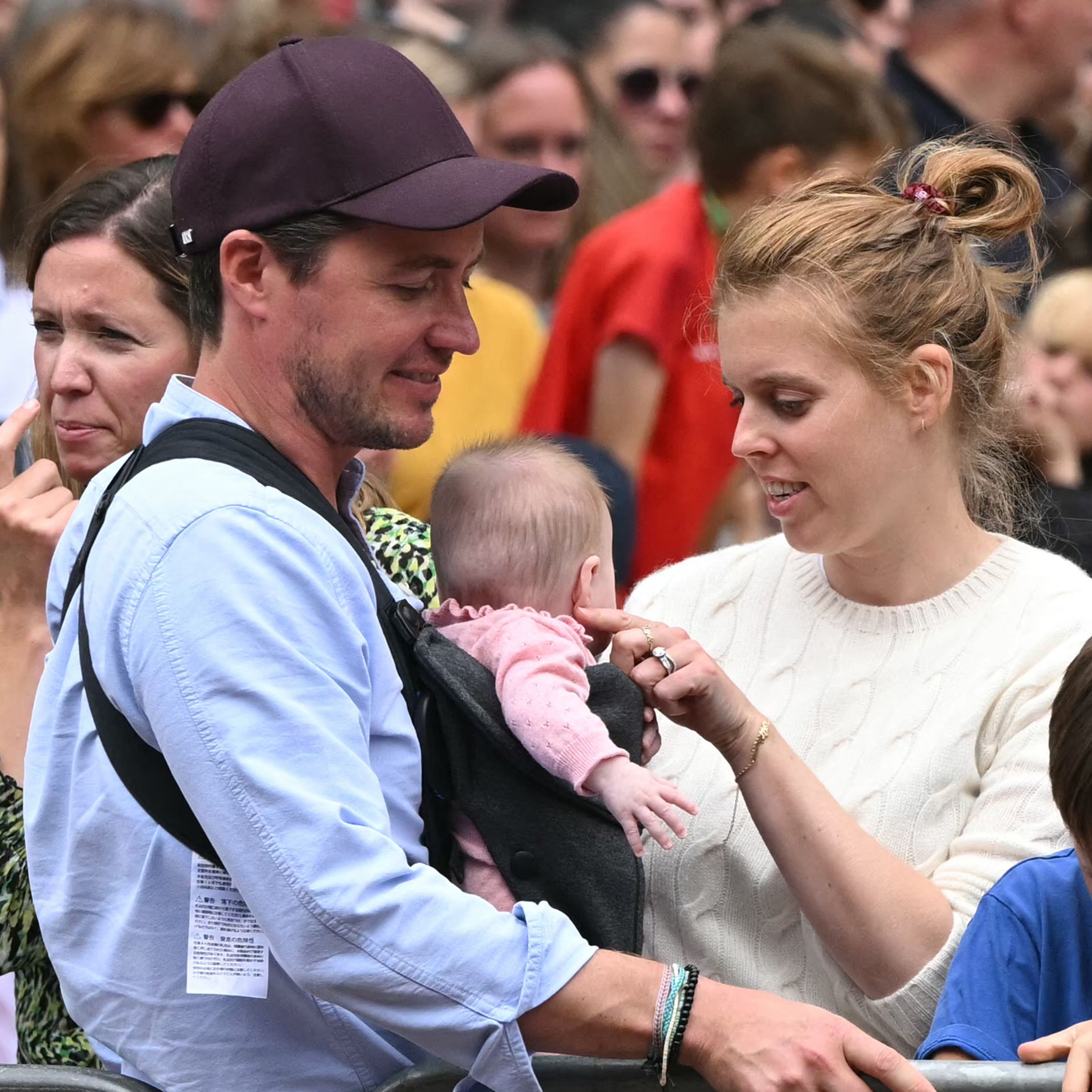 Princess Beatrice and her husband with baby Athena