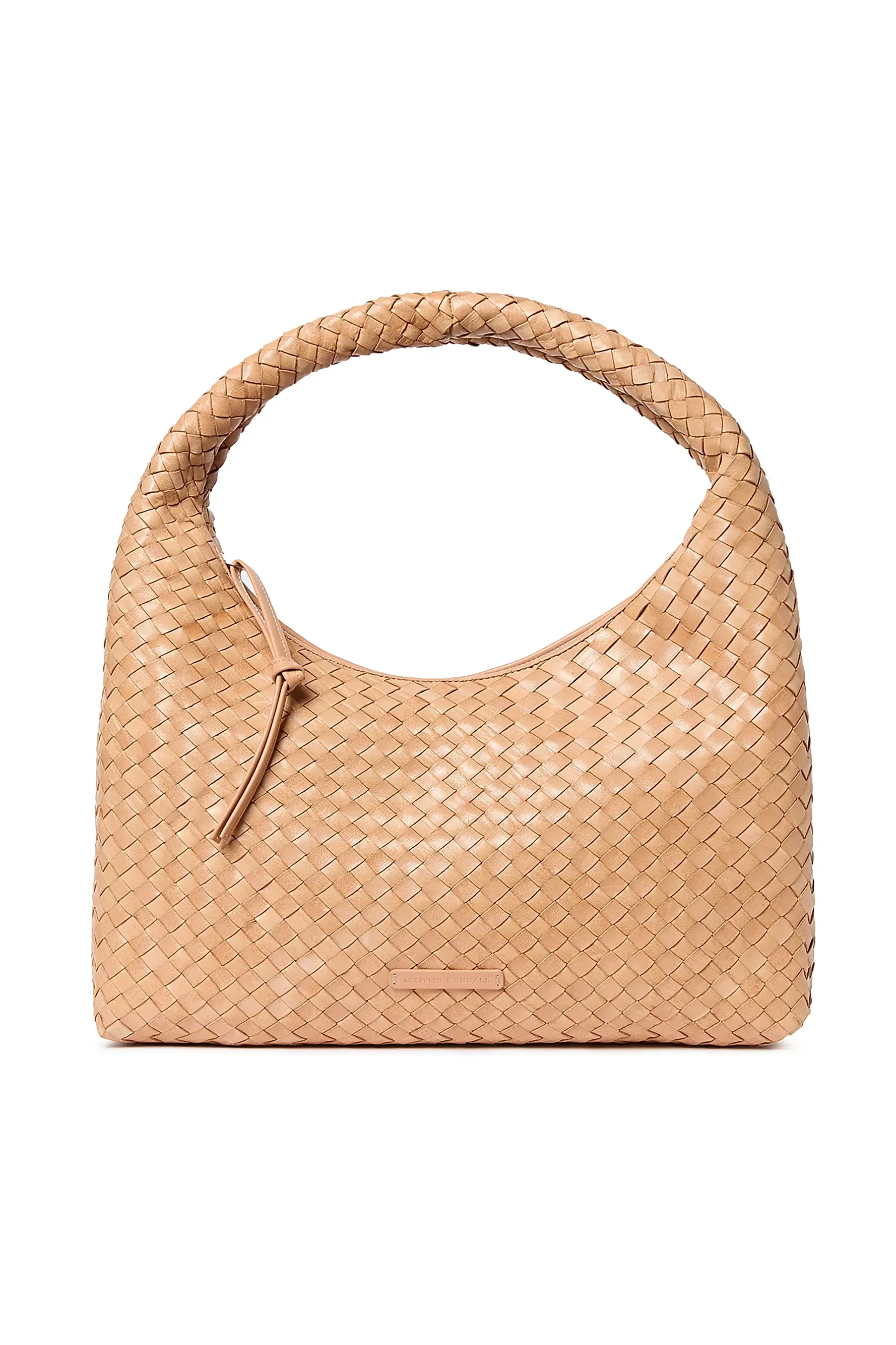 Willow Woven Leather Top Handle Bag