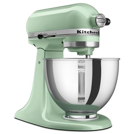 Kitchenaid Deluxe Series 4.5 Quart Tilt-Head Stand Mixer With Stainless Bowl, Pistachio, Model Ksm97pt