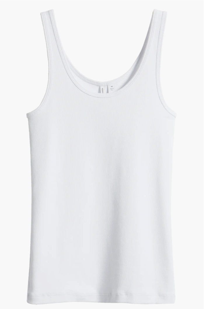 Nordstrom, Rib Scoop Neck Cotton Tank