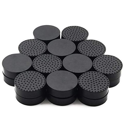 Ufelice 24 Pack Invisible Pot Feet With Enhanced Non-Slip Surface Grip Plant Pots and Flowers, Solid Rubber Pots Risers, Pot Lifters for Indoor or Outdoor Planters
