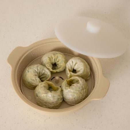 Aguard Microwave Silicone Steamer for Baby Food, Made in Korea, Oven &amp;amp; Dishwasher Safe to 482&amp;deg;f, Easy Clean, Microwave Pot With Handle &amp;amp; Lid, 100% Food Grade Steamer Bowl (terracotta Rose, 29oz (850ml) With Basket)