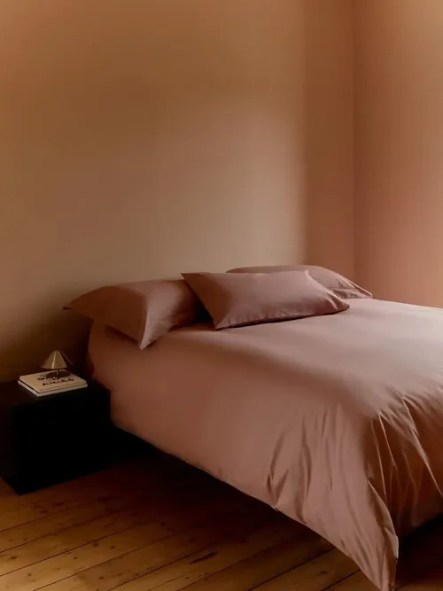 Crisp & Cool Organic Cotton Duvet Set in Clay