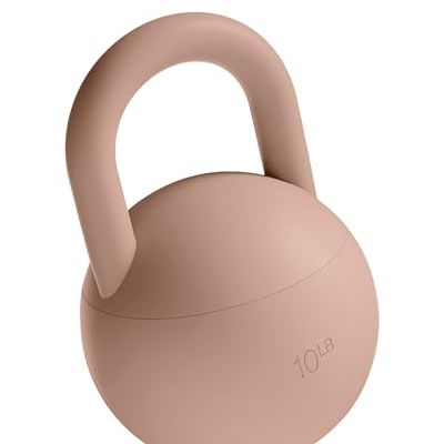 Bala 10lb Kettleball, Soft Kettlebell for Women - Kettlebells Strength &amp;amp; Core Training Equipment for Home Gym Workouts - Anti-Slip Grip Exercise Weights With Cushioned Impact-Resistant Base - Sand