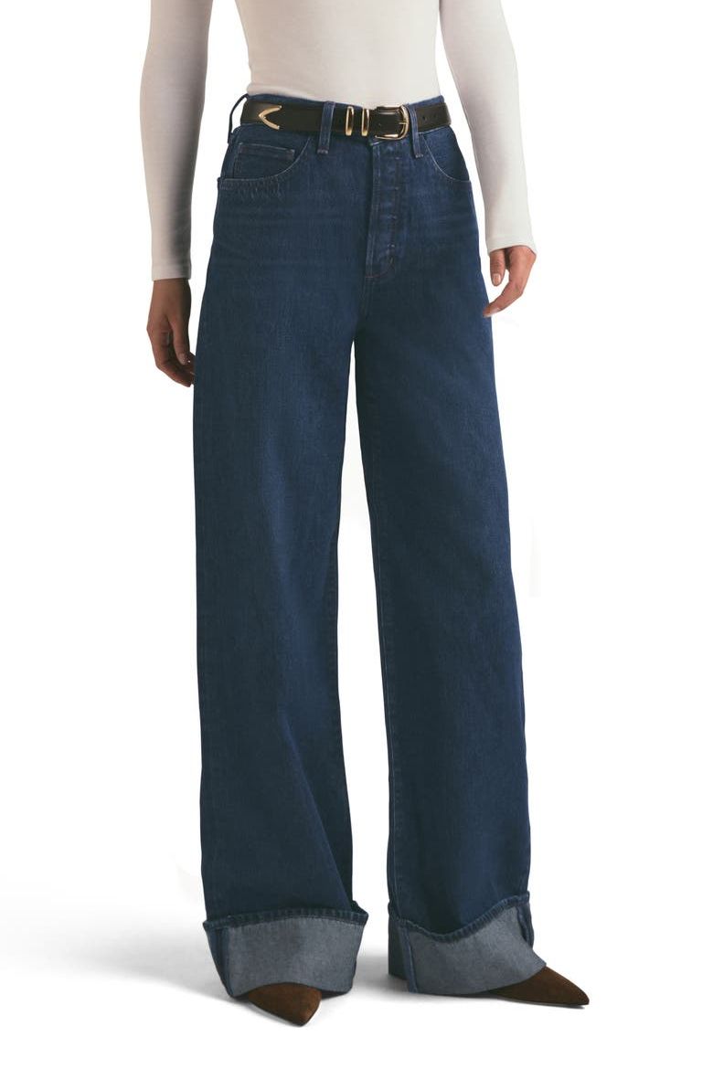 The Masha Cuffed High Waist Wide Leg Jeans