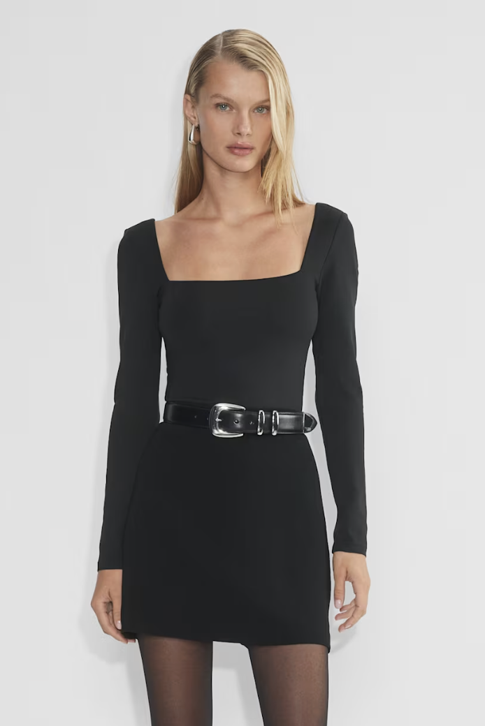 Aritzia, Original Contour Squareneck Hip Longsleeve (Was $58)