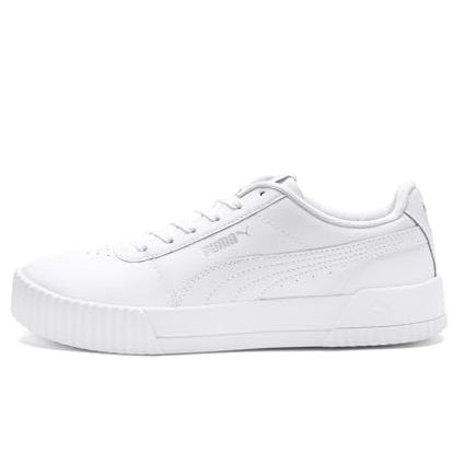 Puma Womens Carina L Sneaker, Puma White White Silver, 5.5 Uk