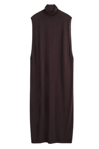 COS, Merino Wool Roll-Neck Midi Dress