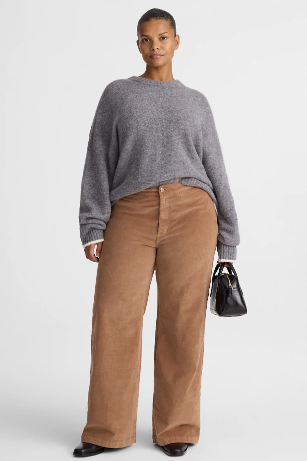 Madewell , The Plus Wide-Leg Pant in Corduroy