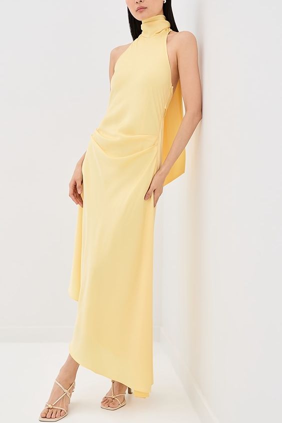 Simkhai Monica Satin Midi Dress
