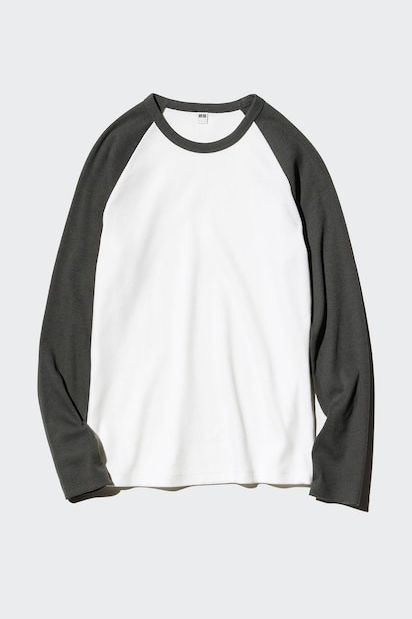 Uniqlo, Soft Ribbed T-Shirt (raglan Sleeve)