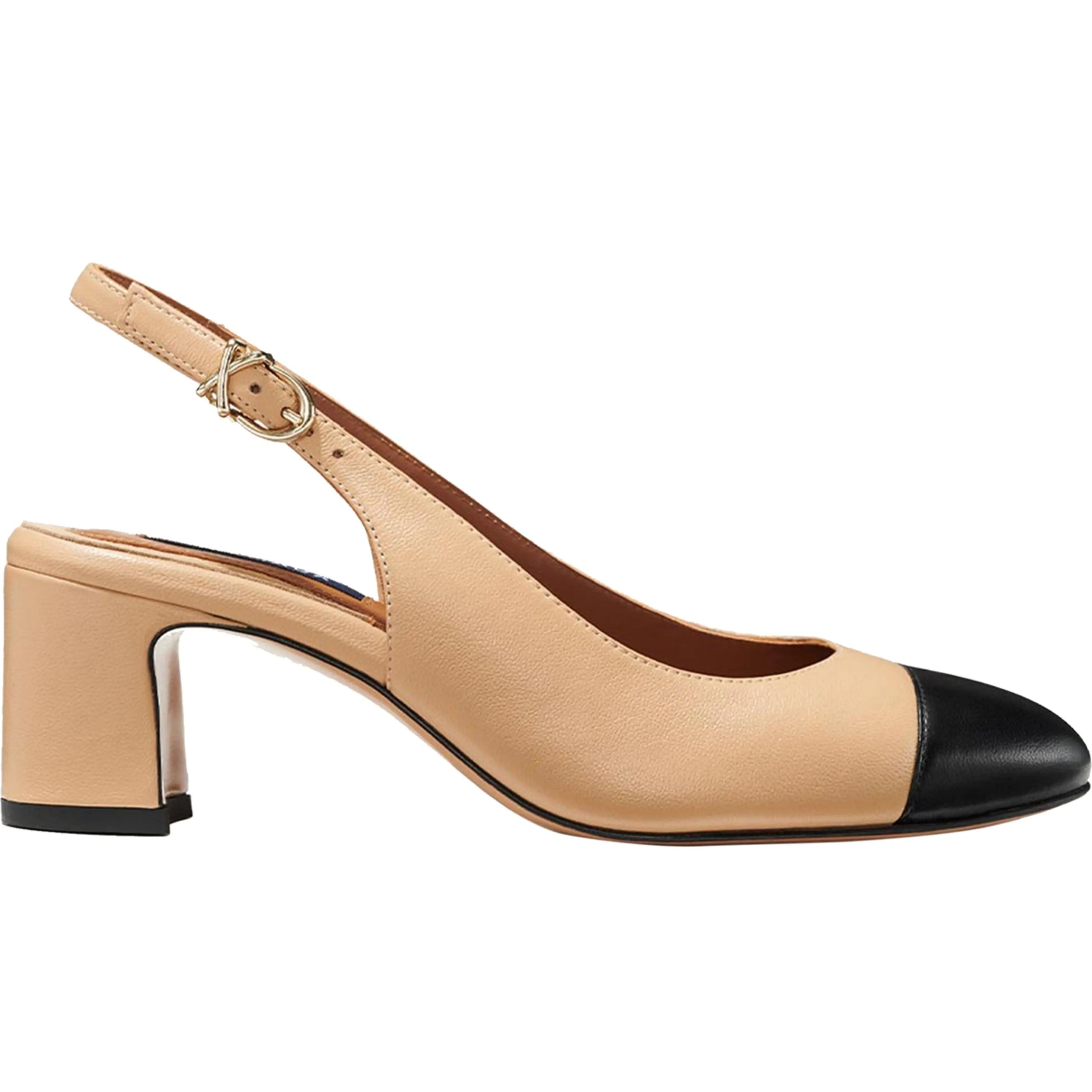 Margaux The Cap-Toe Cluny Slingback Pumps