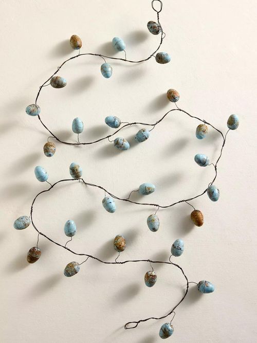 Robin Eggs Iron Garland