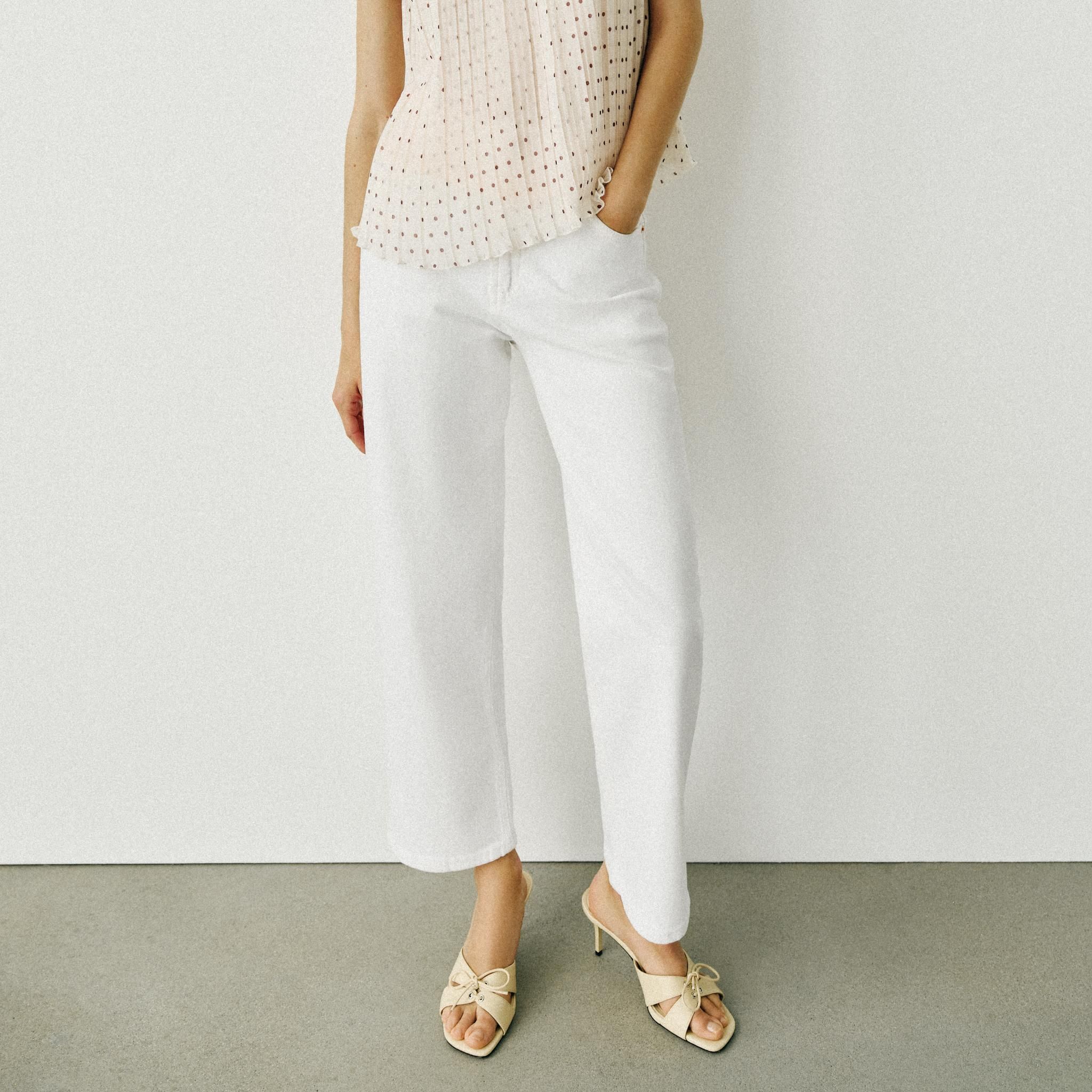 Jeans Z1975 Straight High-Waist - White - 4