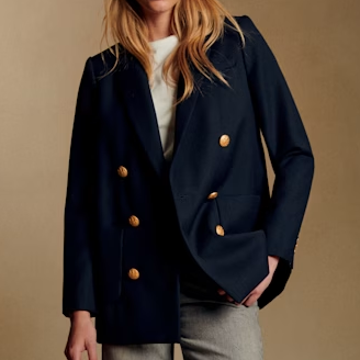 S&amp;eacute;zane navy blazer