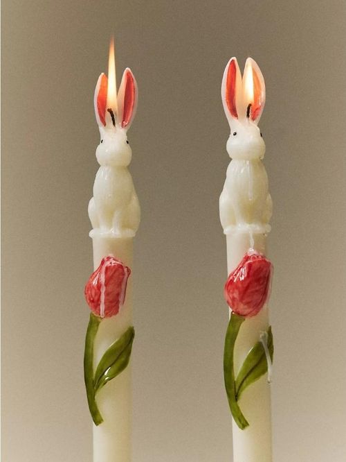 Bunny Taper Candles