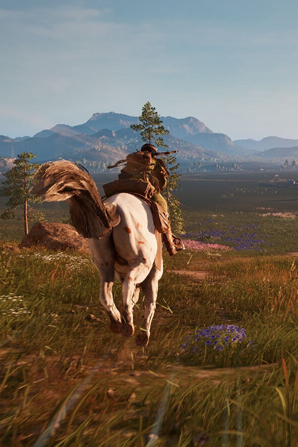 Riding horseback in The Legend of Khiimori