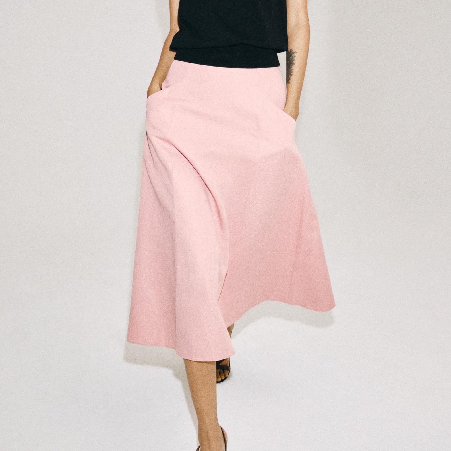 Zw Collection Flowing Midi Skirt