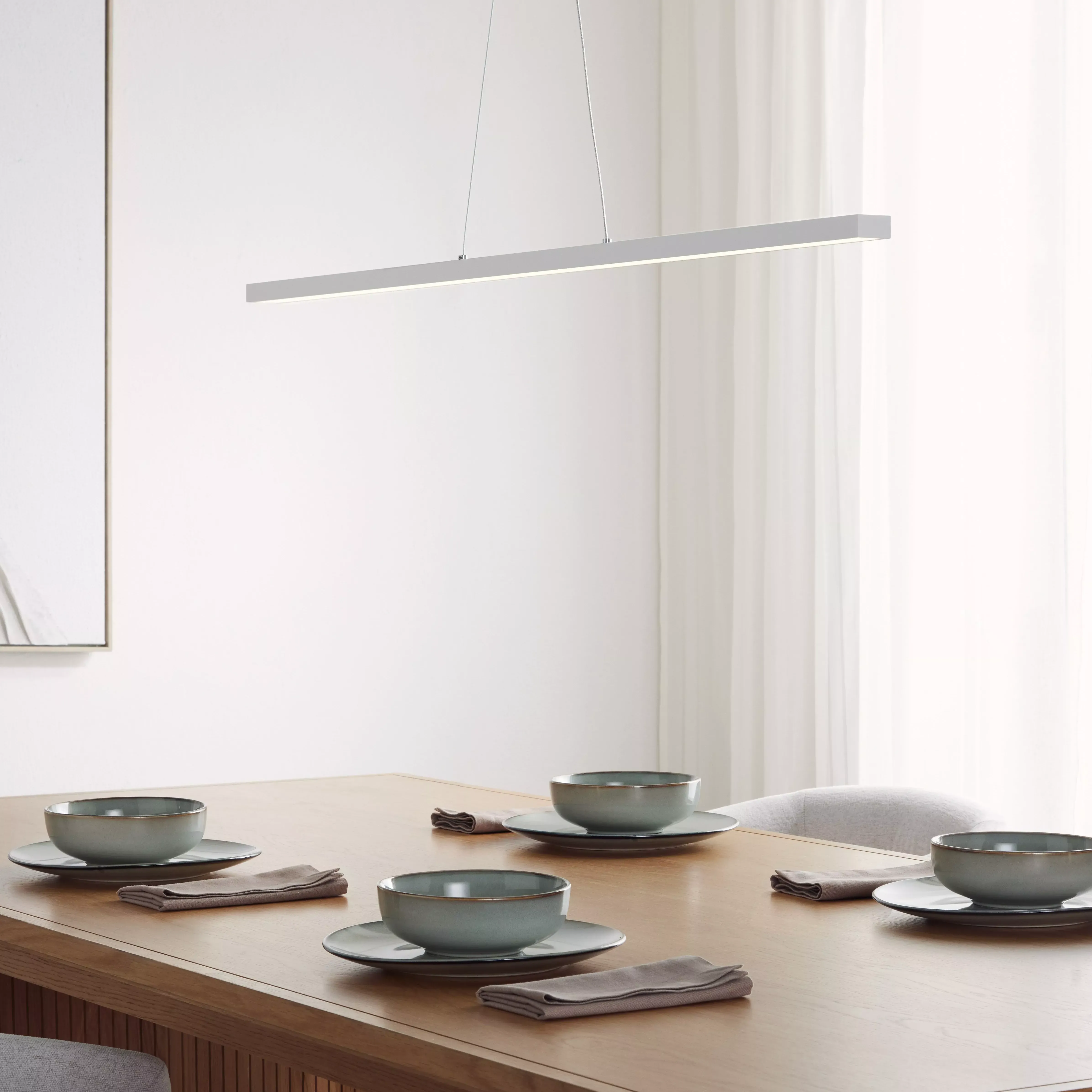John Lewis Matteo Led Slim Bar Pendant Ceiling Light