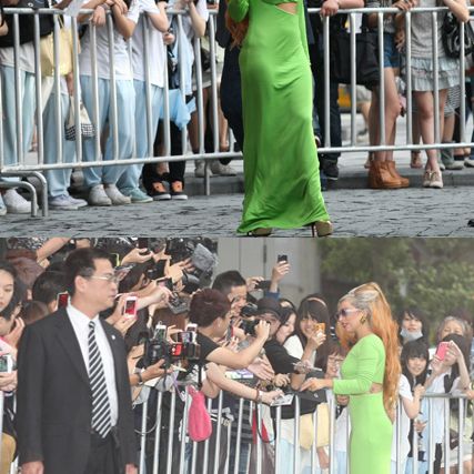 Lady Gaga touches down in Taiwan channeling Kermit the Frog | Marie Claire  UK
