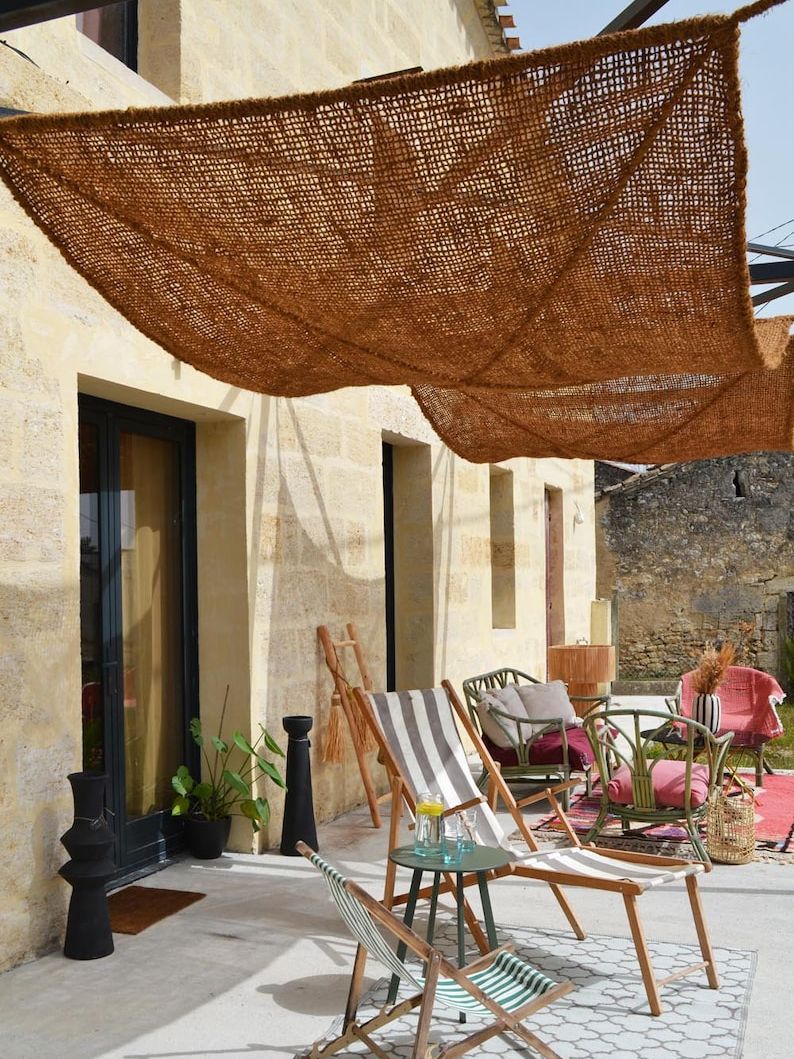 Vela De Sombra De Fibra De Coco // Sombra De Fibra De Coco // V&amp;aacute;rios Tamanhos Dispon&amp;iacute;veis