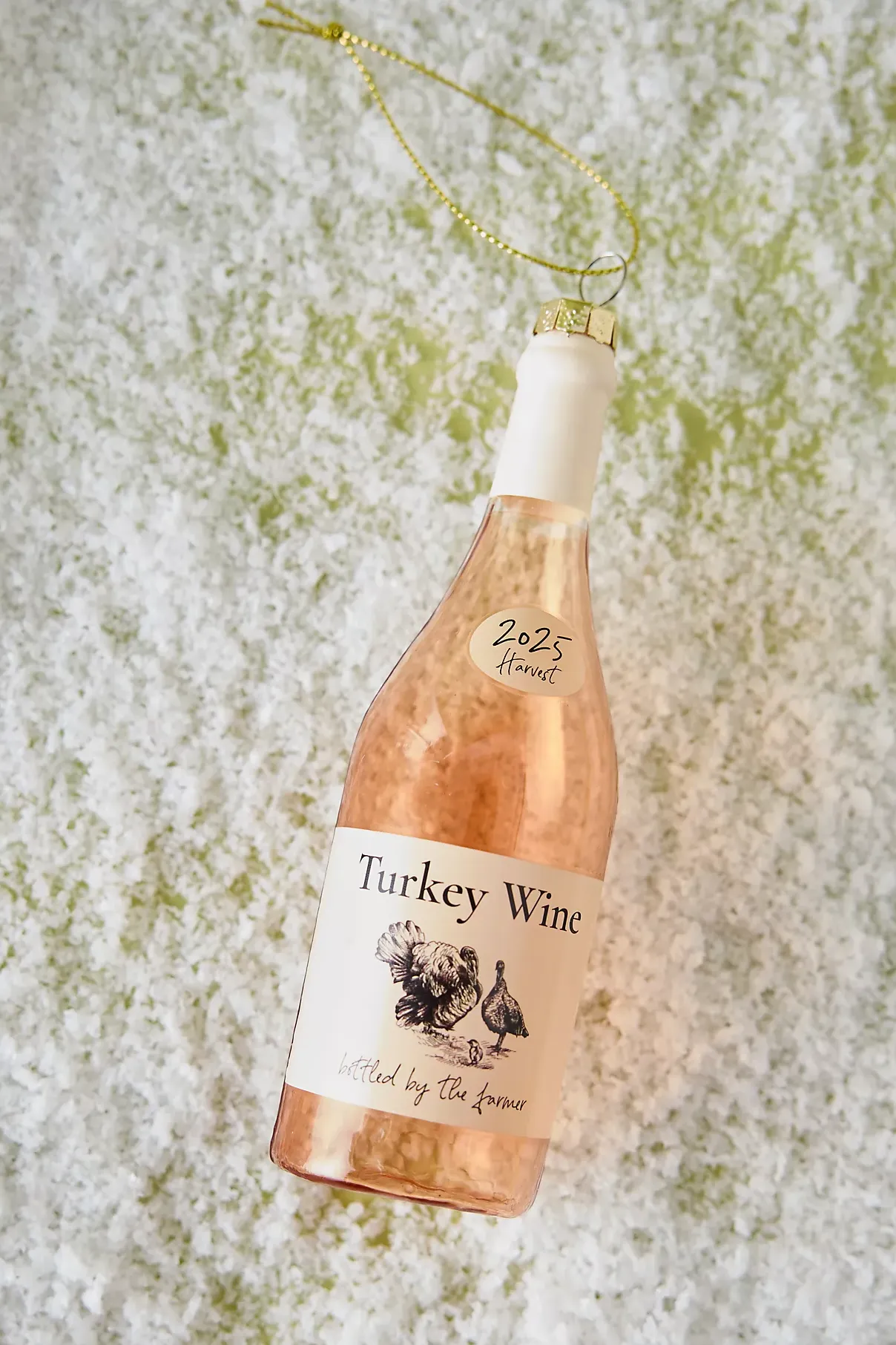 Studio Thie Turkey Wine Glass Ornament