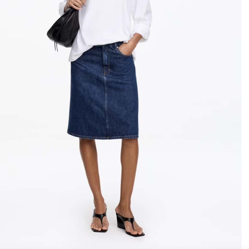 Image of denim skirt