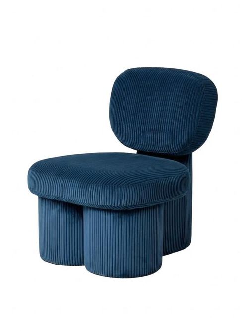 Thea Accent Chair in Steel Blue